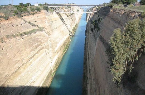 Yoga instructor shows that 'Greece Has Soul' with aerial dance above Corinth Canal