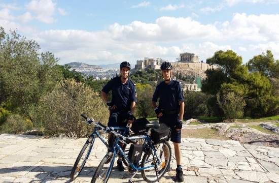 Police bicycle patrols in six major Greek cities