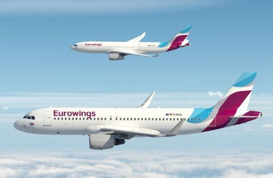 Eurowings: Επιπλέον συνδέσεις με Καλαμάτα και Σαντορίνη