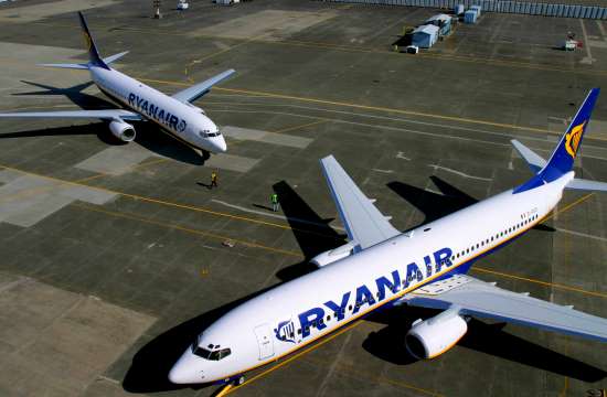 Ryanair: +12% η επιβατική κίνηση τον Ιούνιο