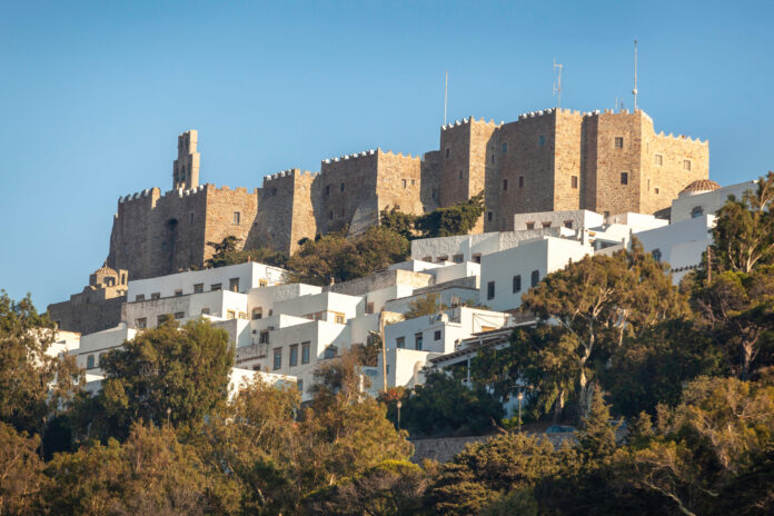 Monastery,Of,St.,John,The,Theologian,On,Island,Patmos,,Greece