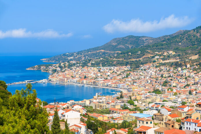 A,View,Of,Samos,Town,Which,Is,Located,In,Beautiful